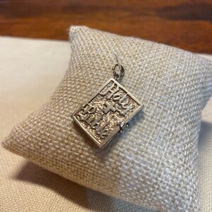 Vintage RARE 14K Gold Holy Bible Hinged Articulated Real Pages Hand Engraved HTF